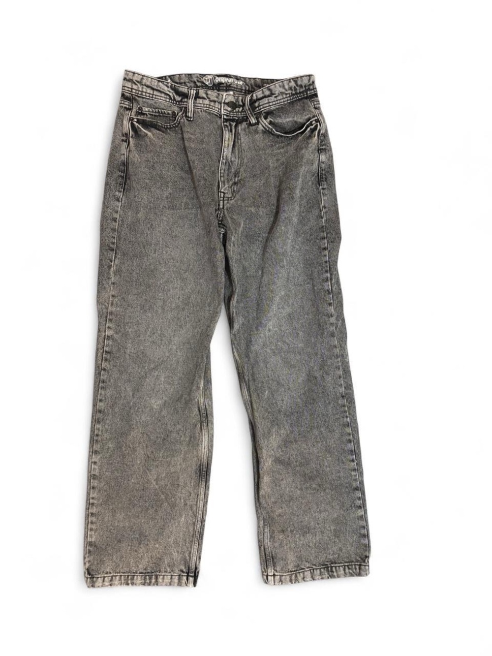 Original Use Men's Washed Gray Straight Jeans